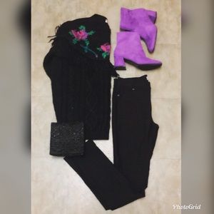 Black super skinny pant